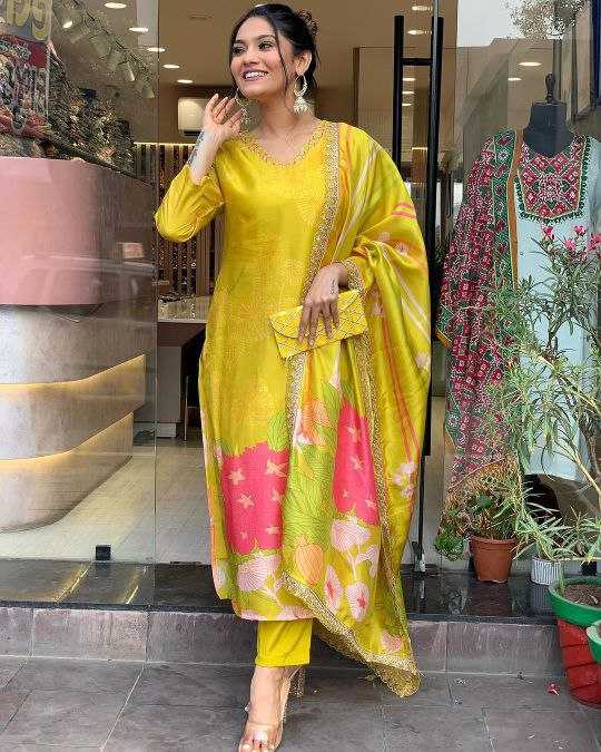 Crepe Smc Dhruvi Suits & Dresses  Dresses Printed Ladies Silk Suits