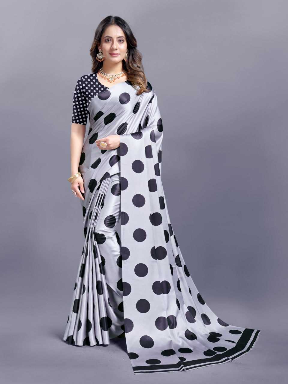 Crepe Srrt Japan Crape10 Sarees  Printed Ladies Crepe Satin Sarees