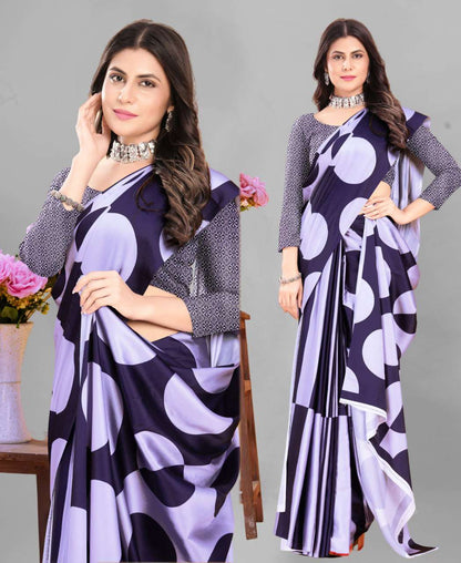 Crepe Srrt Japan Crape8 Sarees  Printed Ladies Crepe Satin Sarees