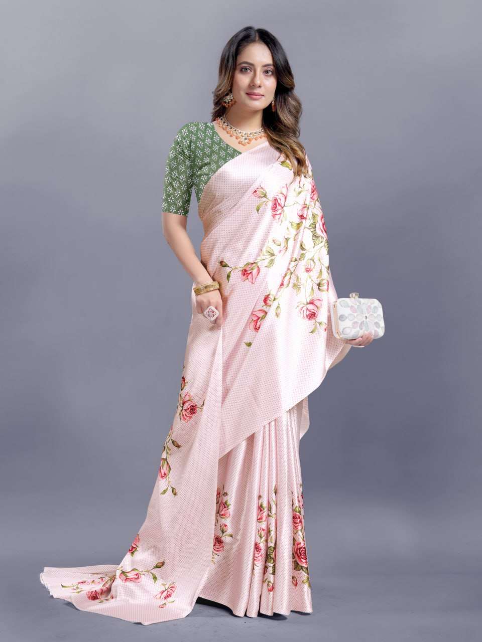 Crepe Srrt Japan Crape9 Sarees  Printed Ladies Crepe Satin Sarees