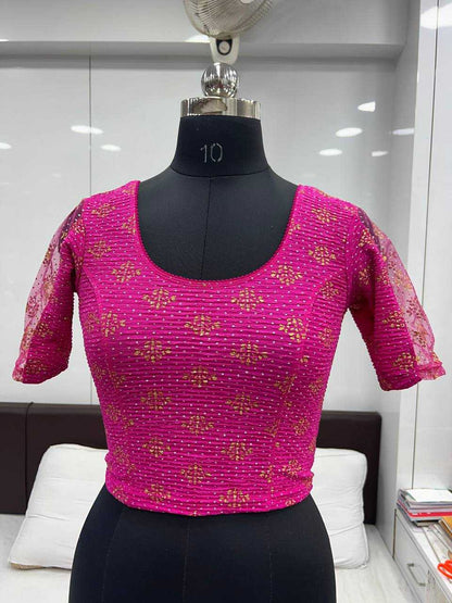 Crush Kesh231 Drishti Readymade Blouse  Printed Stretchable Blouse