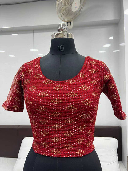 Crush Kesh231 Drishti Readymade Blouse  Printed Stretchable Blouse