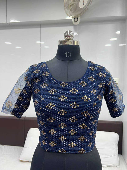 Crush Kesh231 Drishti Readymade Blouse  Printed Stretchable Blouse