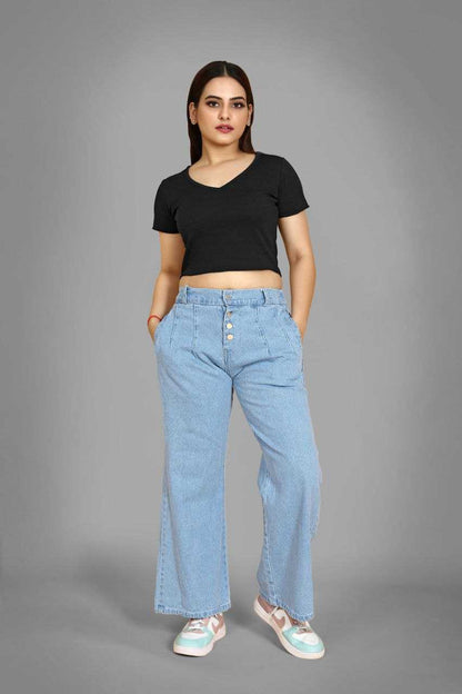 Denim Vac Button Jeans  Women Jeans