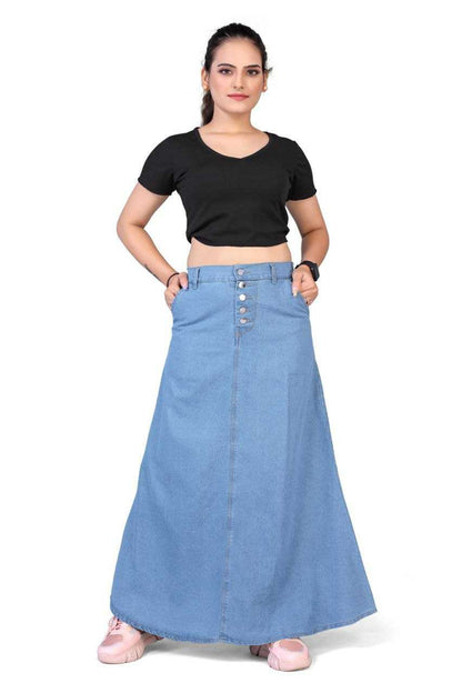 Denim Vac Denim  Women Long Skirts