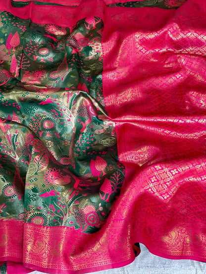 Dharmavaram Silk Rin186 Rvv26 Silk Sarees  Heavy Silk Soft Silk Pattu Printed Silk Sarees