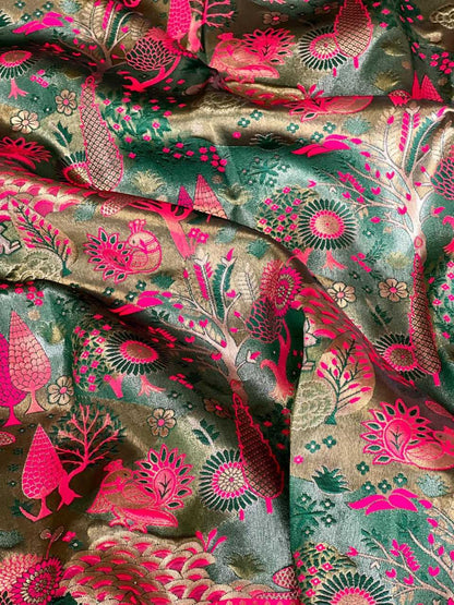 Dharmavaram Silk Rin186 Rvv26 Silk Sarees  Heavy Silk Soft Silk Pattu Printed Silk Sarees