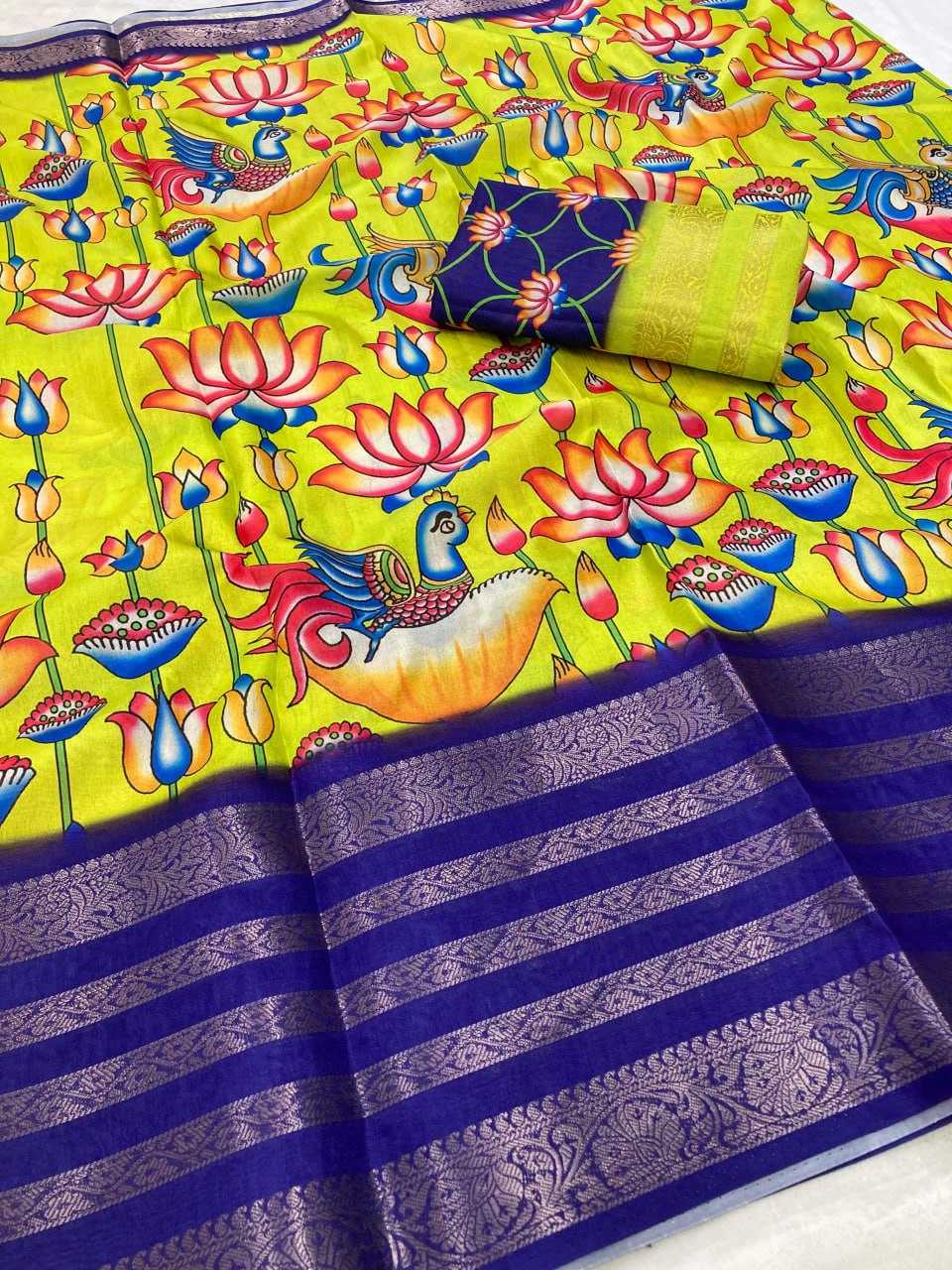 Dola Run Rate Sarees  Printed Ladies Kalamkari Sarees