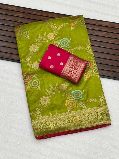 Dola Silk Kesh107 Rnnc56 Silk Sarees  Dola Silk Heavy Silk Traditional Silk Printed Silk Sarees