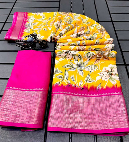 Dola Silk Kesh110 Radha12 Sarees  Printed Ladies Indian Sarees