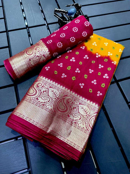 Dola Silk Kesh110 Radha30 Silk Sarees  Dola Silk Traditional Printed Silk Sarees