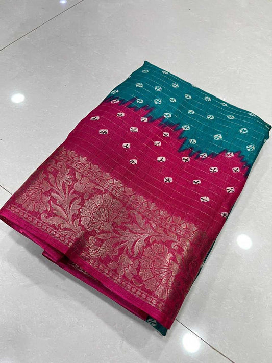 Dola Silk Kesh117 Rwc18 Sarees  Printed Ladies Zari Border Sarees