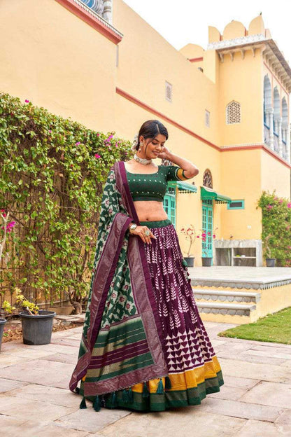 Dola Silk Kesh187 Batika Lehengas  Silk Printed Lehengas