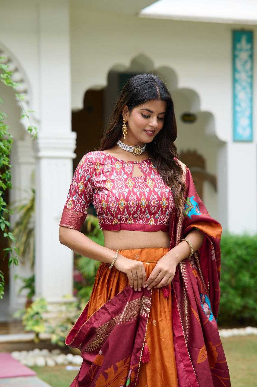 Dola Silk Kesh187 Fuldi Lehengas  Traditional Silk Printed Lehengas