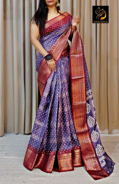 Dola Silk Mkd 102 Sarees  Printed Ladies Bandhani Bandhej Sarees