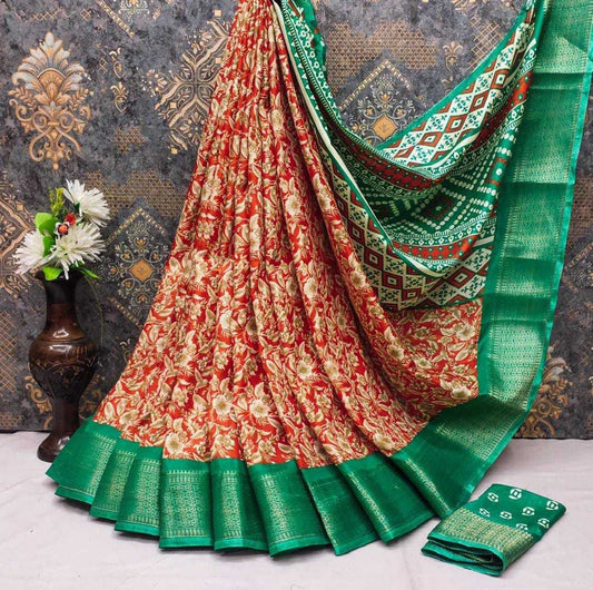 Dola Silk Mkd 48 Sarees  Printed Indian  Ladies Sarees