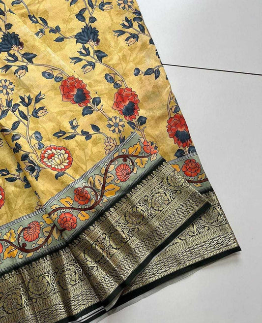 Dola Silk Mkd 91 Sarees  Printed Ladies Kalamkari Sarees