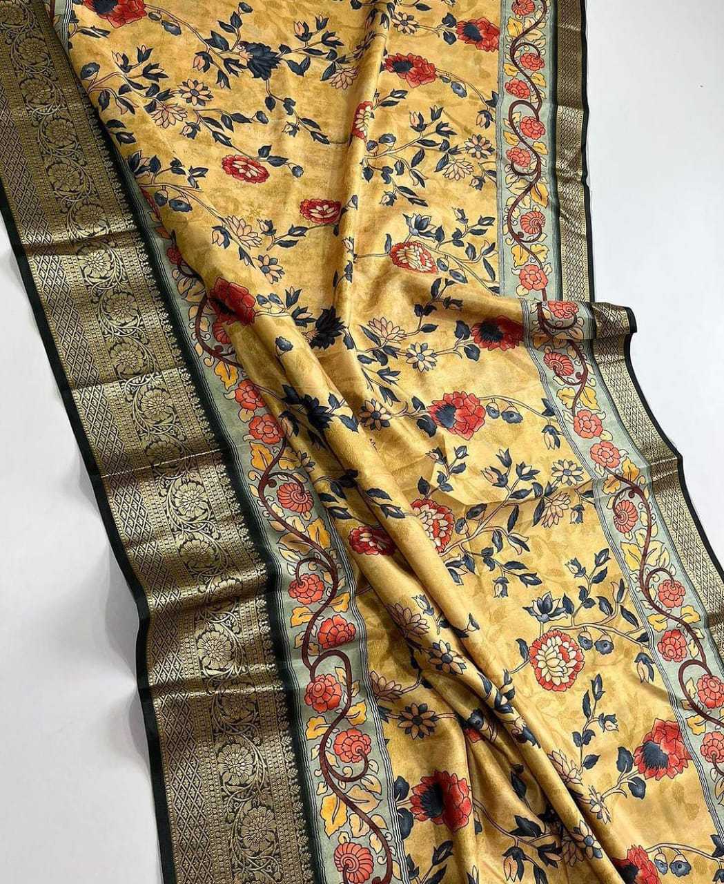 Dola Silk Mkd 91 Sarees  Printed Ladies Kalamkari Sarees