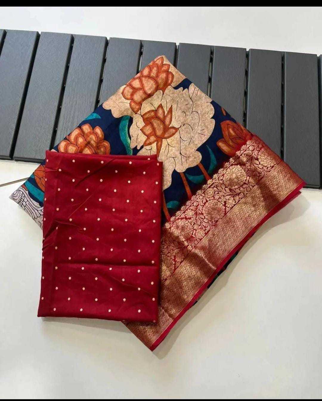 Dola Silk Mkd 93 Sarees  Printed Ladies Kalamkari Sarees