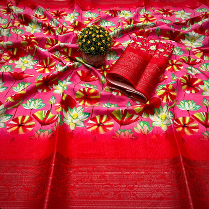 Dola Silk Mkd Floral  Sarees