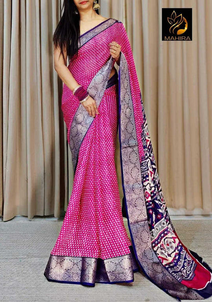 Dola Silk Mkd Jacquard Sarees  Printed Ladies Indian Sarees