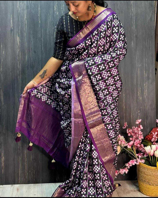 Dola Silk Mkd Kalamk  Sarees