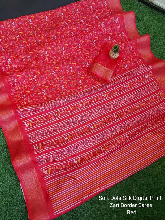 Dola Silk Pvc Dola  Sarees