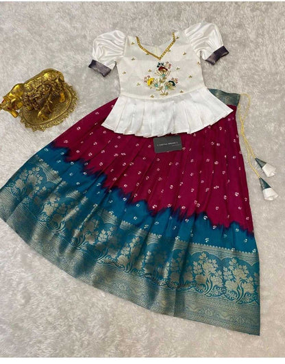 Dola Silk Ref 16 Lehengas  Kids Lehengas E