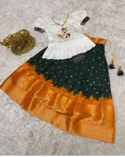 Dola Silk Ref 16 Lehengas  Kids Lehengas E