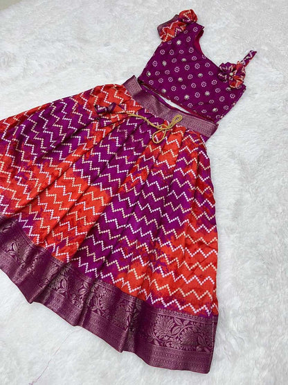 Dola Silk Ref Ready  Kids Lehengas