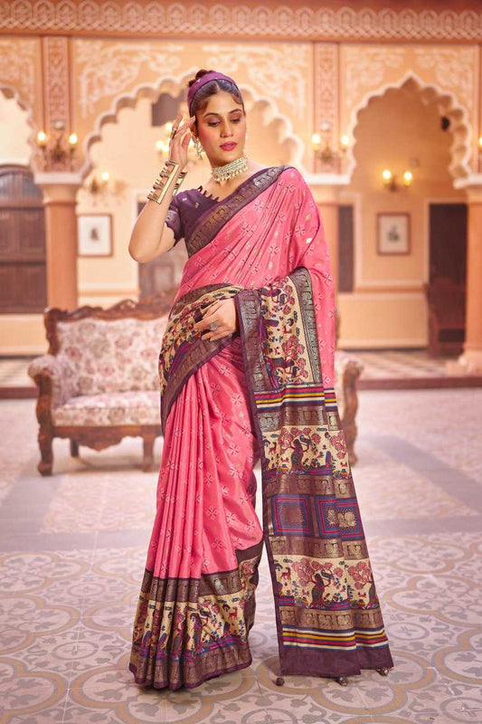 Dola Silk Rho Dulhan Silk Sarees  Soft Silk Traditional Printed Silk Sarees