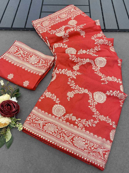 Dola Silk Rif Zariya  Saree