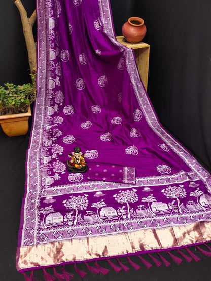 Dola Silk Rin144 Alya-3 Silk Sarees  Dola Silk Soft Silk Printed Silk Sarees