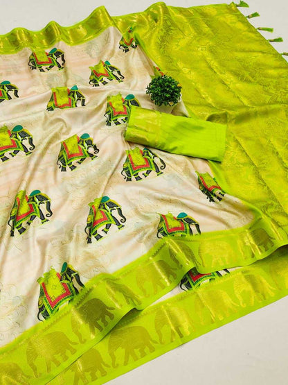 Dola Silk Rin150 Rmnx01 Silk Sarees  Dola Silk Soft Silk Printed Silk Sarees