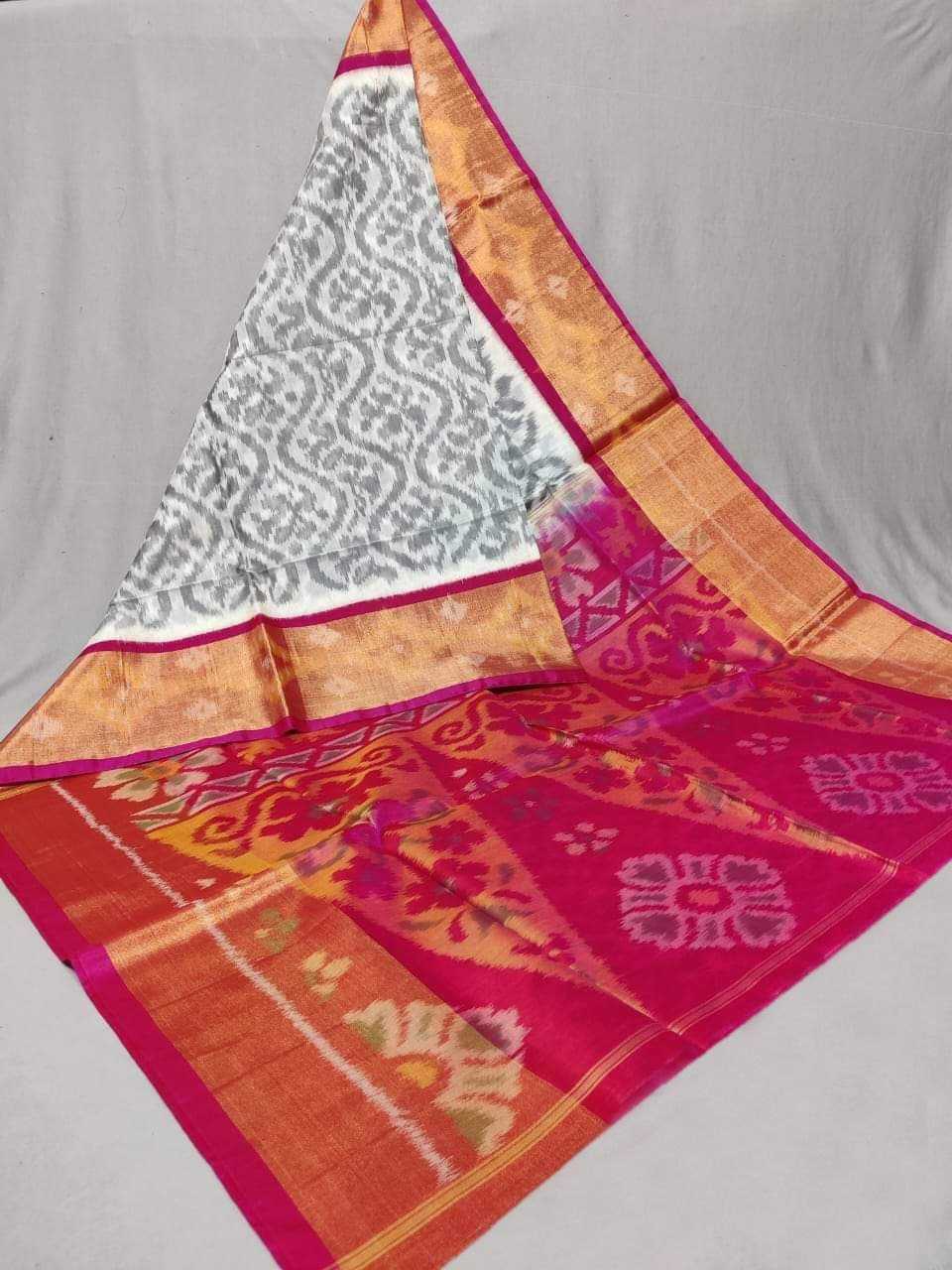 Dola Silk Rin165 Rri09 Silk Sarees  Dola Silk Ikat Printed Silk Sarees