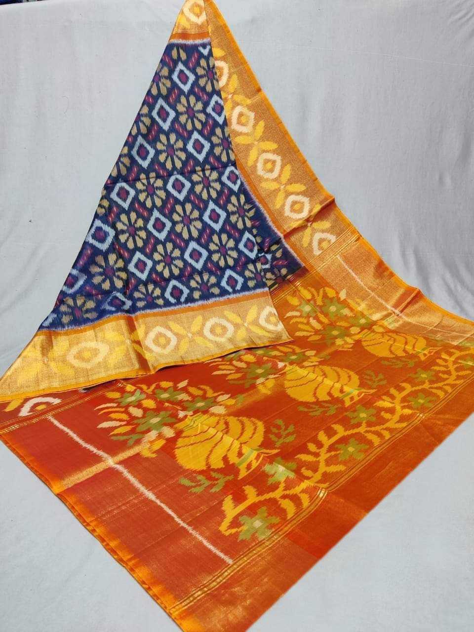 Dola Silk Rin165 Rri09 Silk Sarees  Dola Silk Ikat Printed Silk Sarees