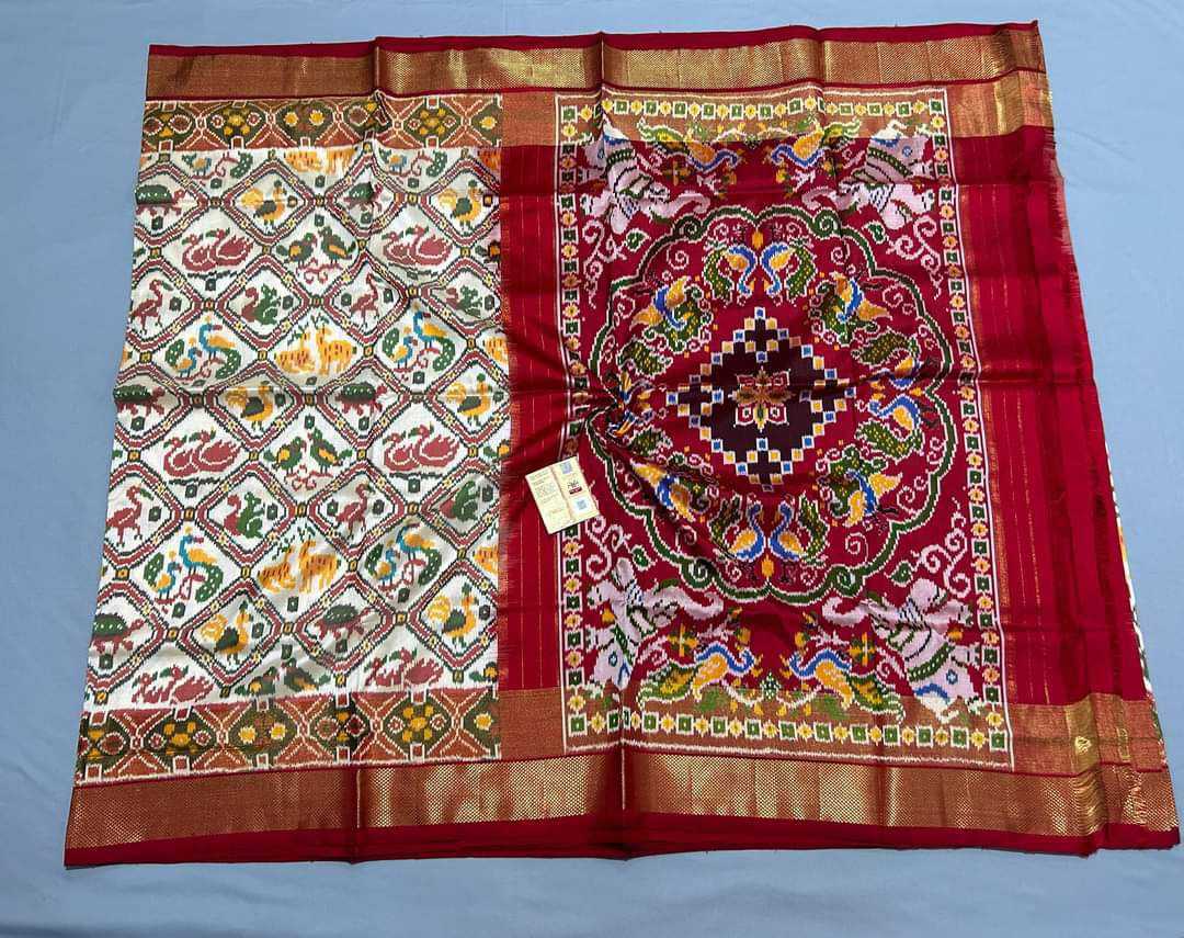 Dola Silk Rin165 Rri10 Silk Sarees  Dola Silk Patola Ikat Printed Silk Sarees