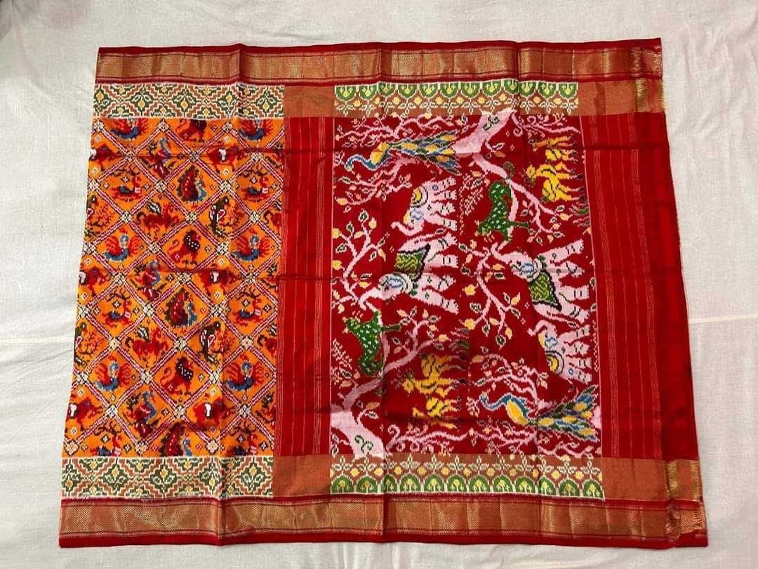 Dola Silk Rin165 Rri10 Silk Sarees  Dola Silk Patola Ikat Printed Silk Sarees