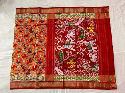 Dola Silk Rin165 Rri10 Silk Sarees  Dola Silk Patola Ikat Printed Silk Sarees