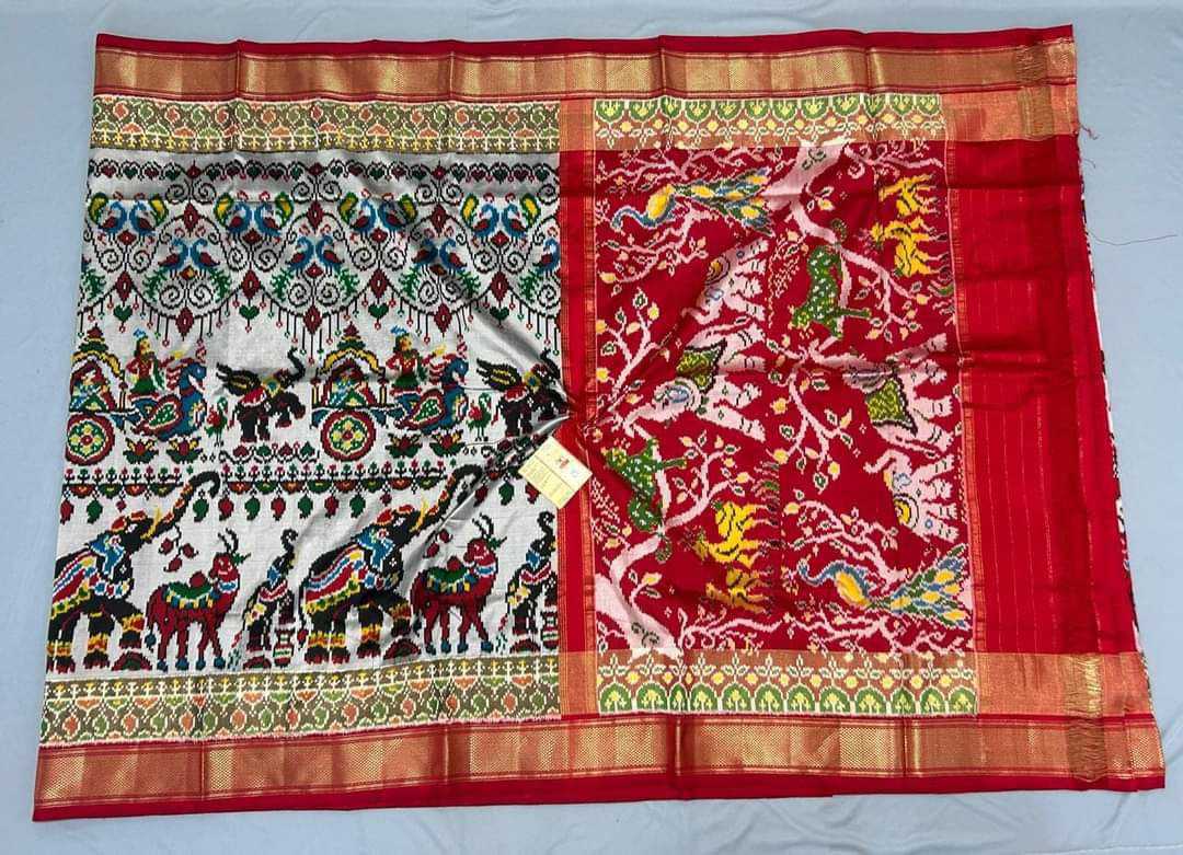 Dola Silk Rin165 Rri10 Silk Sarees  Dola Silk Patola Ikat Printed Silk Sarees