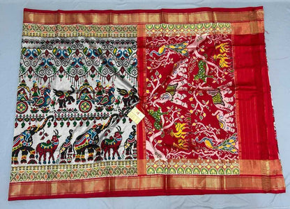 Dola Silk Rin165 Rri10 Silk Sarees  Dola Silk Patola Ikat Printed Silk Sarees