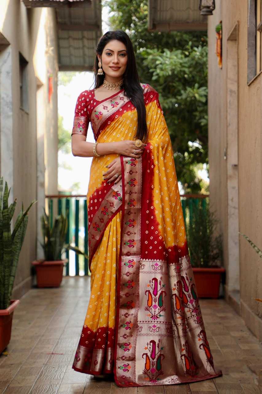 Dola Silk Rin183 Chandni Silk Sarees  Dola Silk Soft Silk Traditonal Paithani Silk Sarees