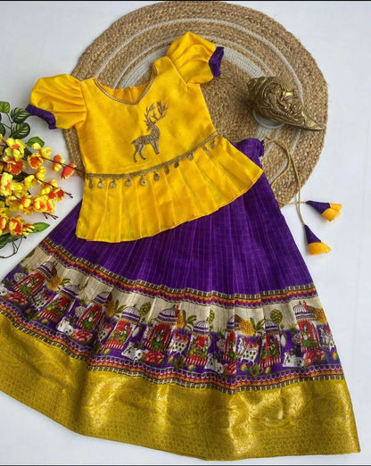 Dola Silk Rin192 8039 Kids Wear  Kids Lehengas