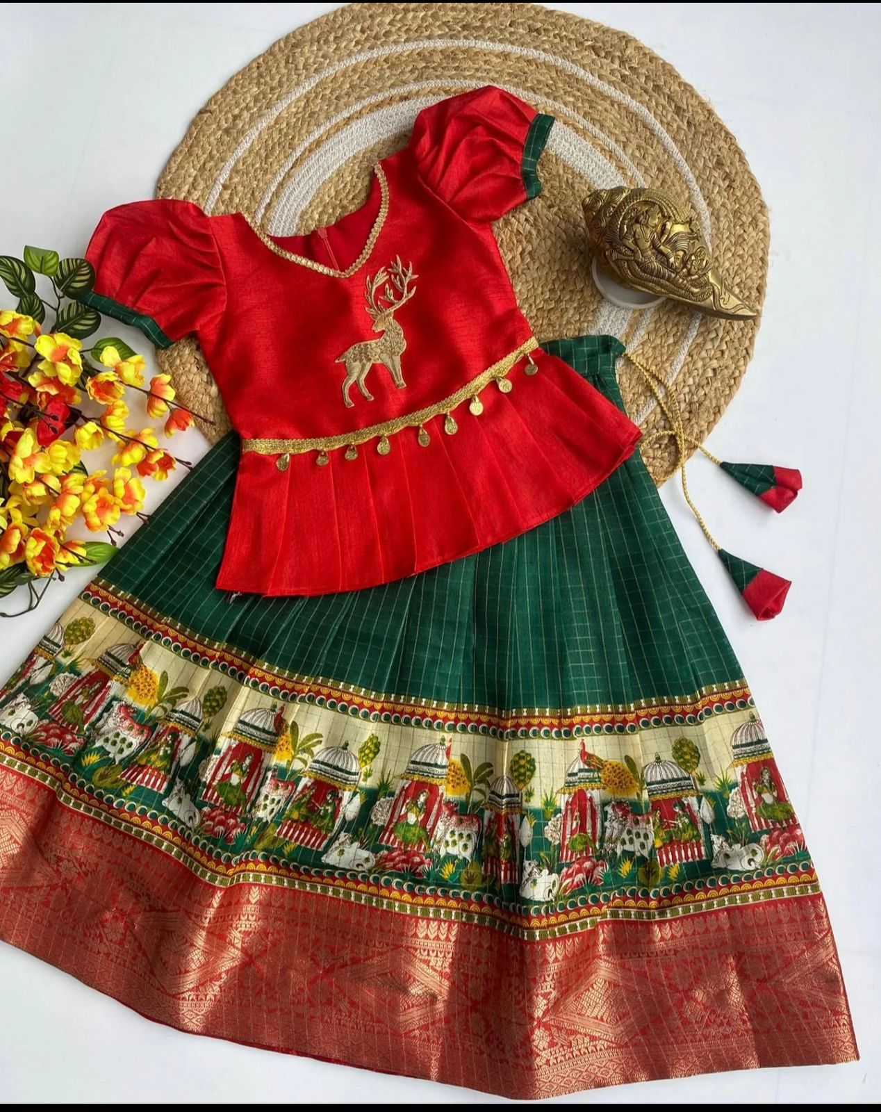 Dola Silk Rin192 8039 Kids Wear  Kids Lehengas