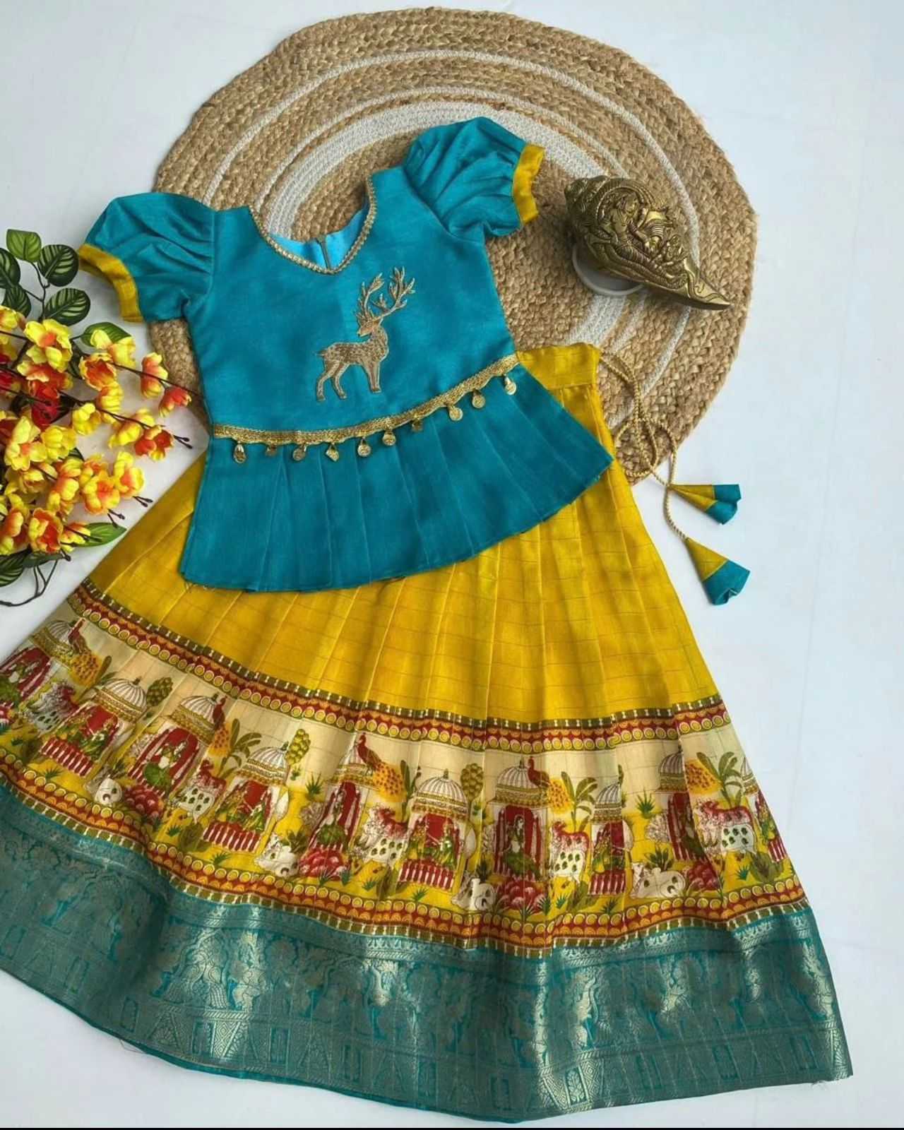 Dola Silk Rin192 8039 Kids Wear  Kids Lehengas