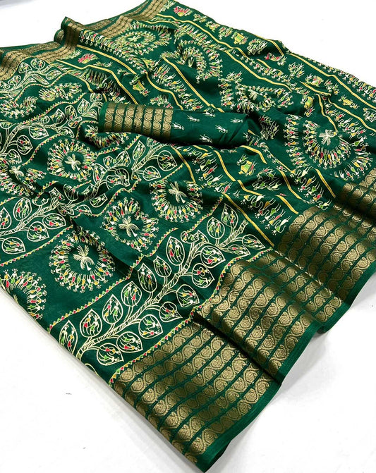 Dola Silk Rin199 Gangore Silk Sarees  Dola Silk Printed Silk Sarees