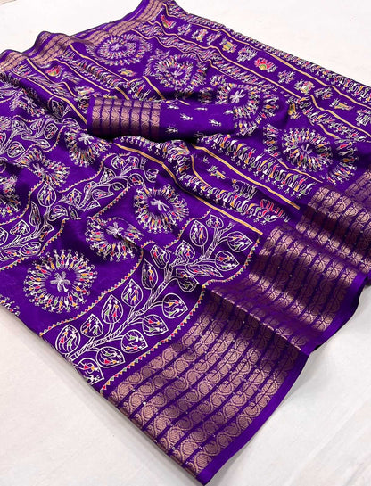 Dola Silk Rin199 Gangore Silk Sarees  Dola Silk Printed Silk Sarees