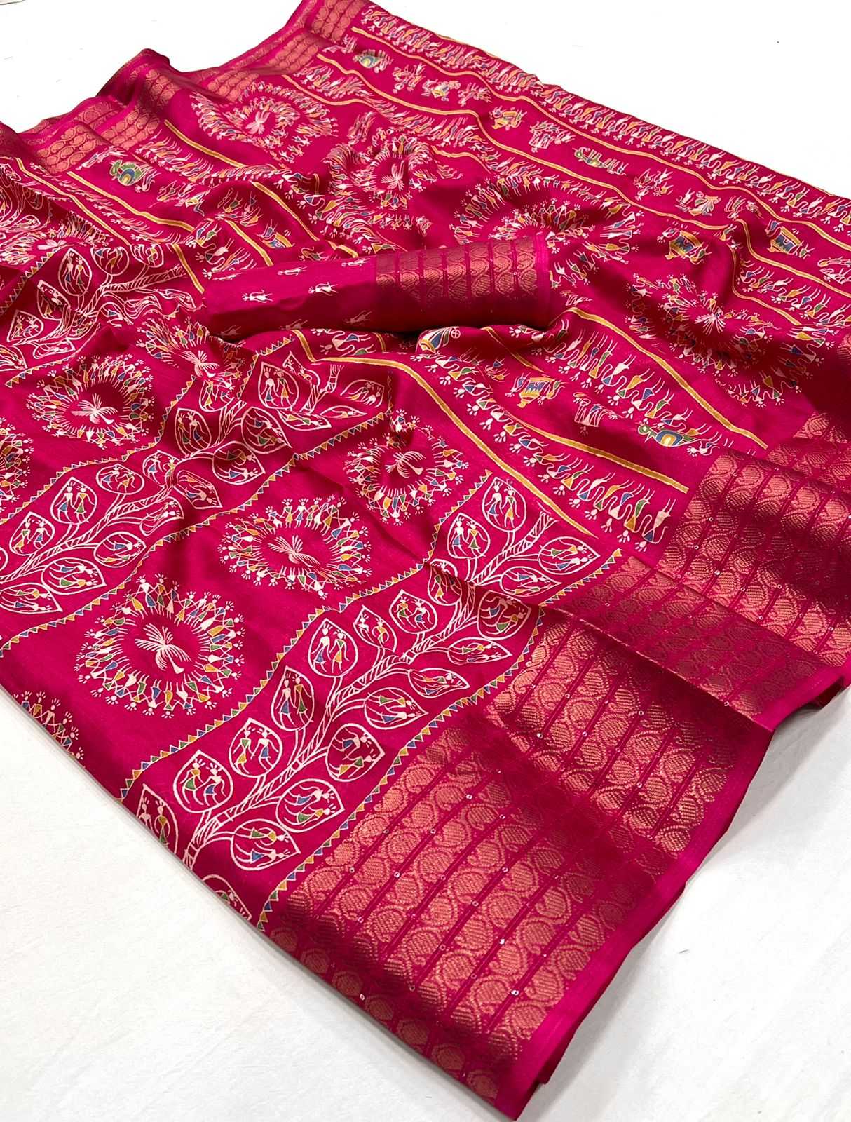 Dola Silk Rin199 Gangore Silk Sarees  Dola Silk Printed Silk Sarees