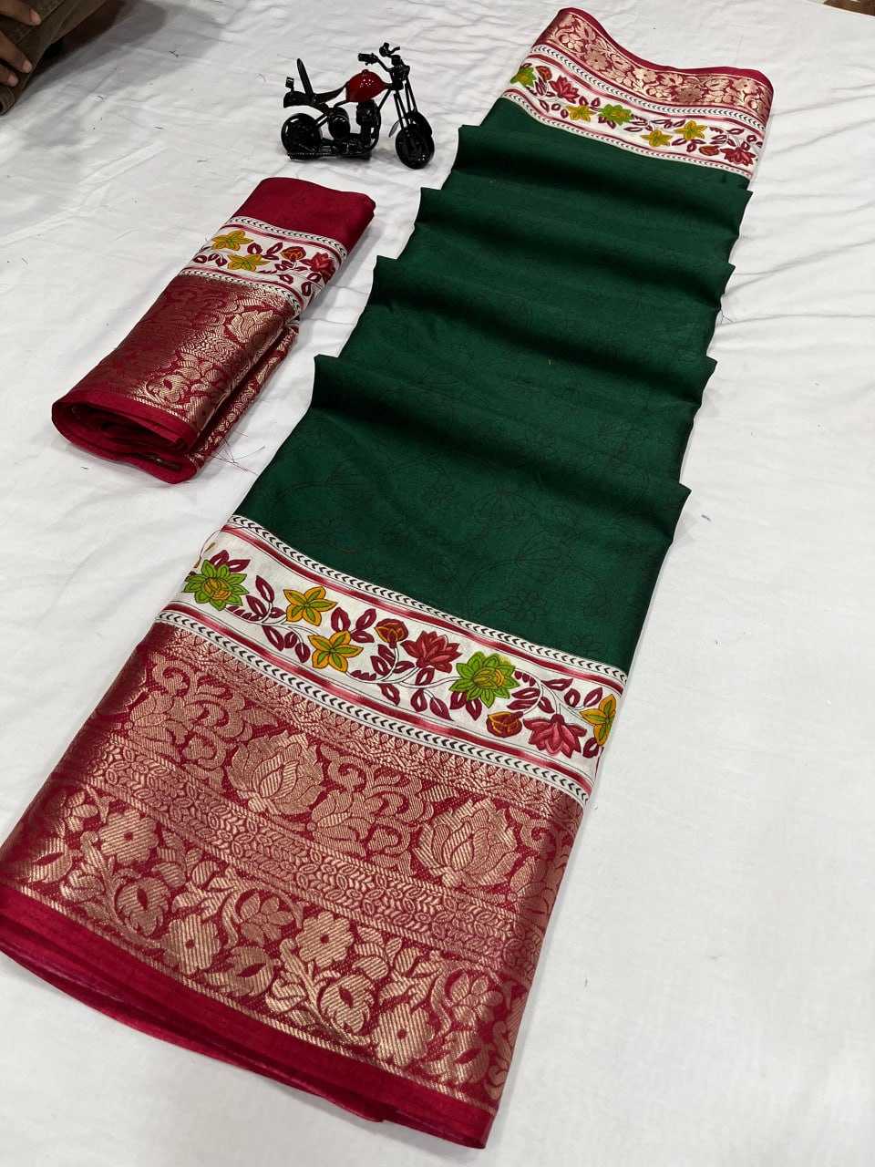 Dola Silk Rwc Floral  Sarees