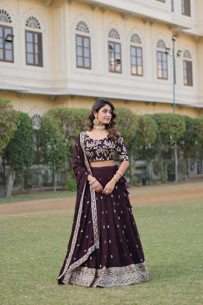 Faux Blooming Kesh132 7083 Lehengas  Traditional Embroidered Lehengas